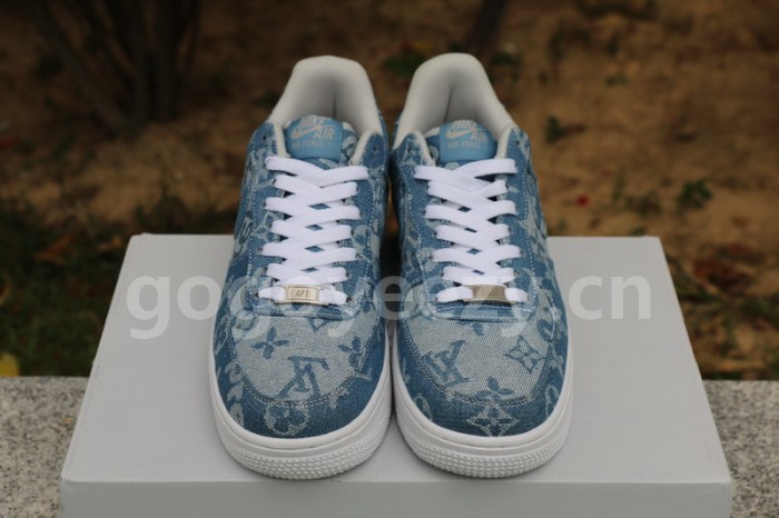 Authentic Louis vuitton x Supreme x Nike Air Force 1 “Denim”