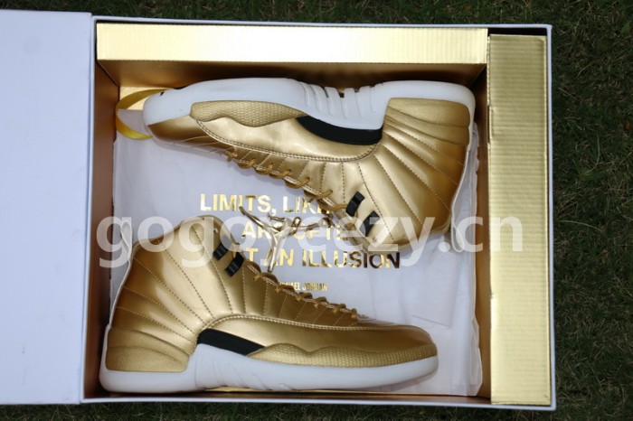 Authentic Air Jordan 12 Gold