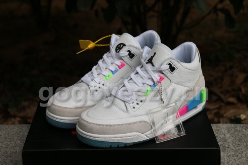 Authentic Air Jordan 3 Retro SE Quai 54  White