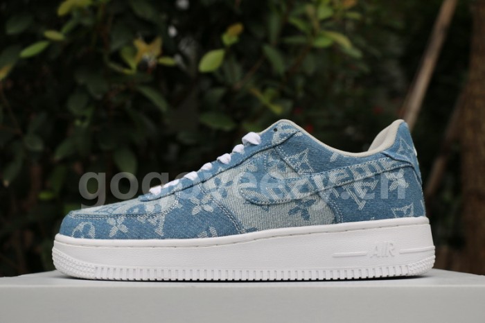 Authentic Louis vuitton x Supreme x Nike Air Force 1 “Denim”