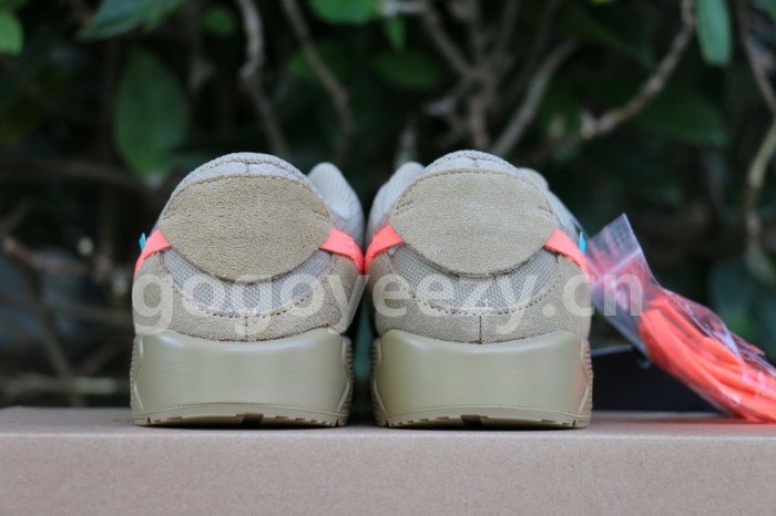 Authentic OFF-WHITE x Nike Air Max 90 “Desert Ore” Kids Shoes