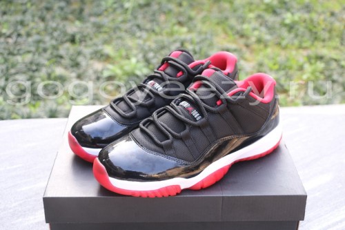 Authentic Air Jordan 11 Low “Bred” 2015 Fixed Version