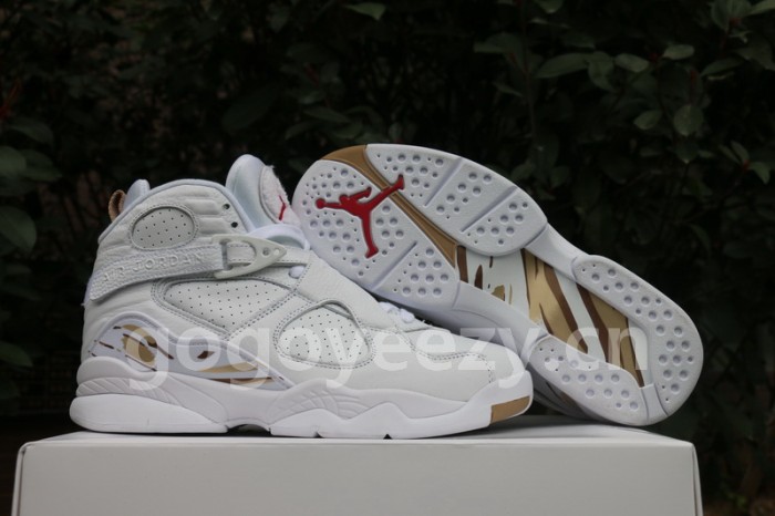 Authentic Air Jordan 8 OVO White