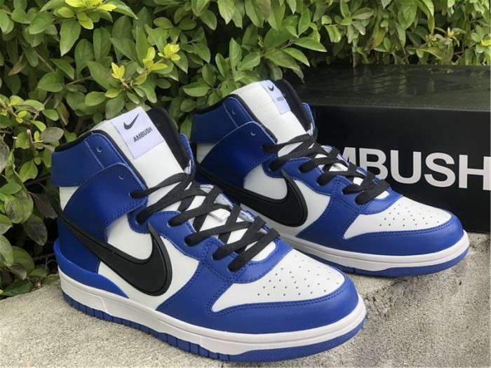 Authentic AMBUSH x Nike Dunk High  Deep Royal 