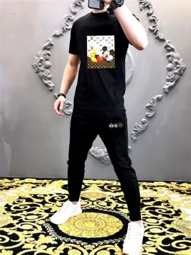 LV short sleeve men suit-022(M-XXXXL)