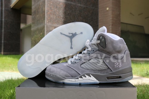 Authentic Air Jordan 5 Wolf Grey