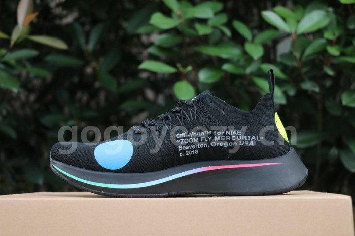 Authentic OFF-WHITE x Nike Zoom Fly Mercurial Flyknit Black