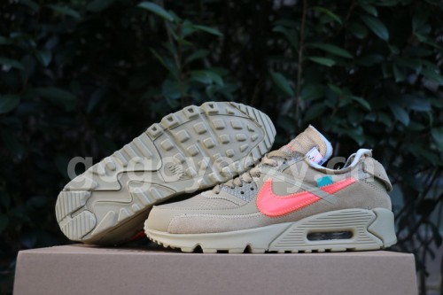 Authentic OFF-WHITE x Nike Air Max 90 “Desert Ore” GS