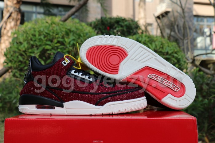 Authentic  Vogue x Air Jordan 3 “AWOK” University Red