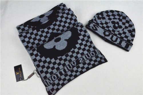 LV Wool Cap Scarf AAA-016