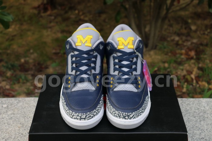 Authentic Air Jordan 3 Michigan