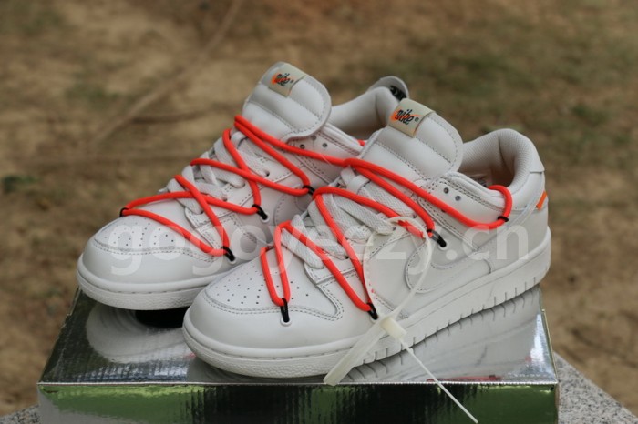 Authentic OFF-WHITE x Nike Dunk Low White