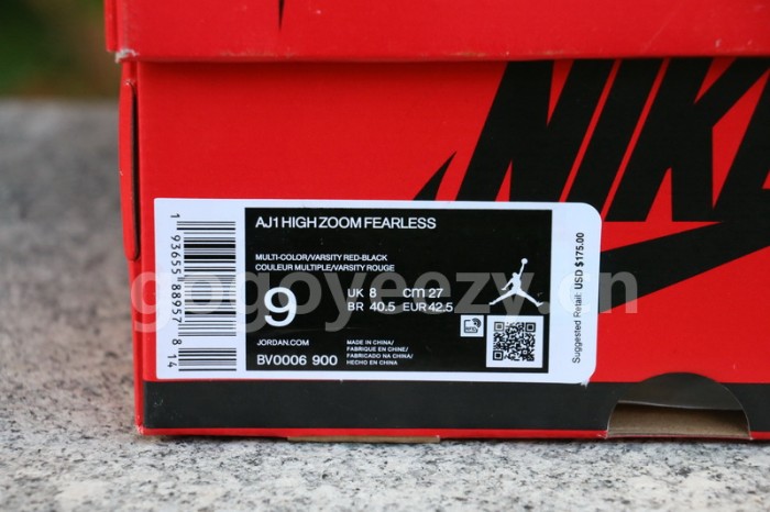 Authentic Air Jordan 1 Hi Zoom Fearless