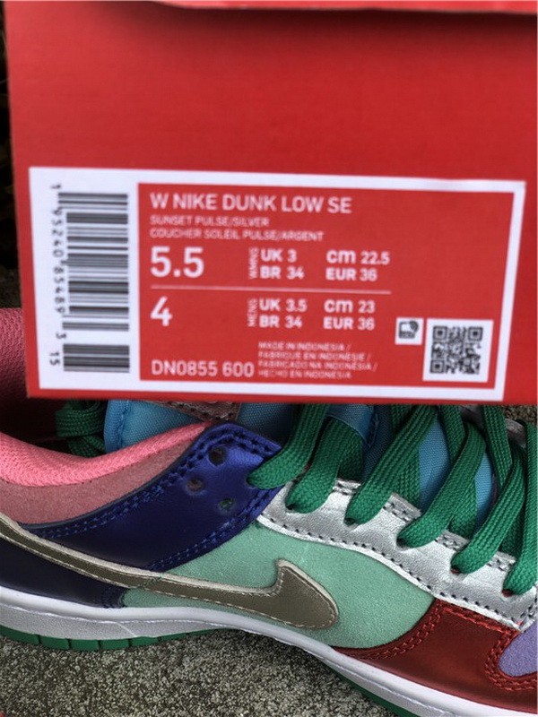 Authentic Nike Dunk Low Sunset Pulse GS