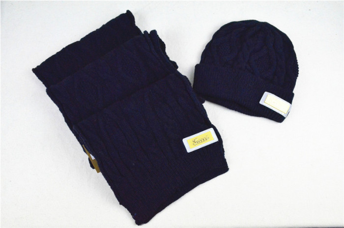 G Wool Cap Scarf AAA-015