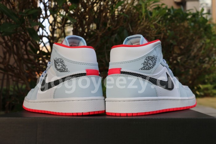 Authentic Air Jordan 1 Mid Half Blue