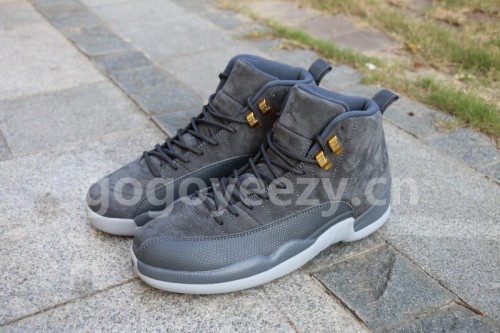 Authentic Air Jordan 12 Dark Grey