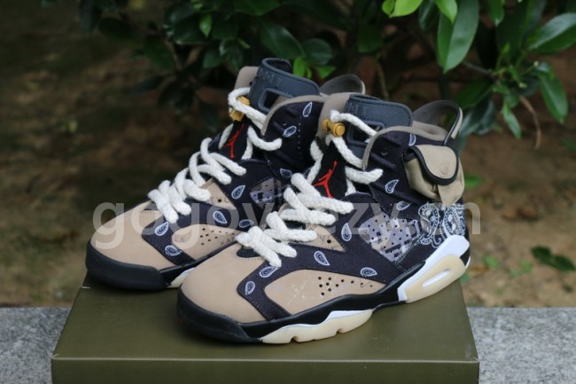 Authentic Travis Scott x Air Jordan 6 Custom made