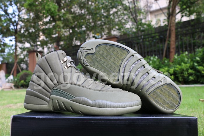 Authentic PSNY x Air Jordan 12 Olive