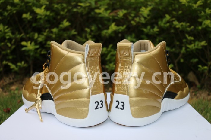 Authentic Air Jordan 12 Gold