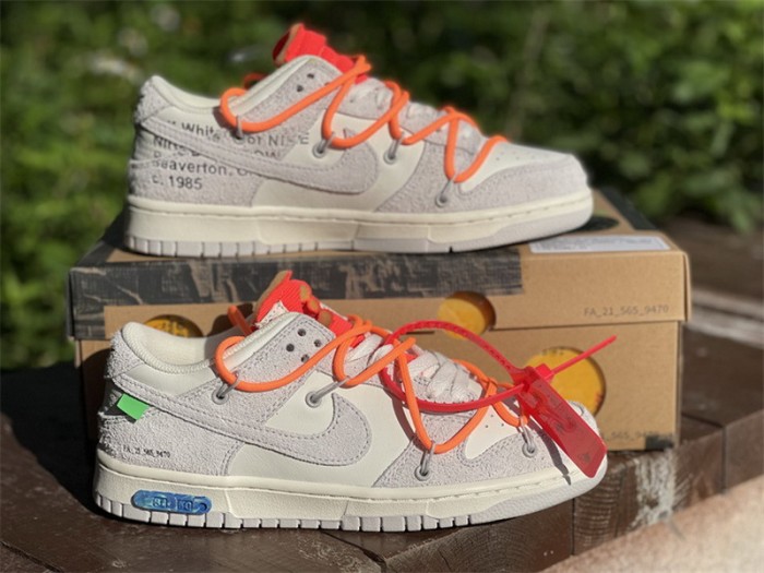 Authentic OFF-WHITE x Nike Dunk Low “The 50”  DM0950 116