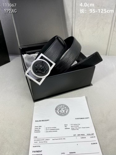 Super Perfect Quality Versace Belts(100% Genuine Leather,Steel Buckle)-1687