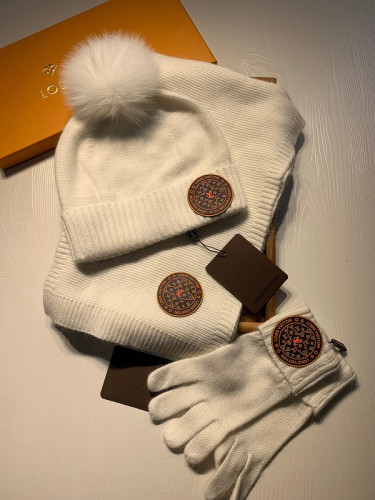 LV Wool Cap Scarf AAA-157