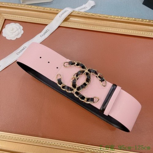 Super Perfect Quality CHNL Belts(100% Genuine Leather,steel Buckle)-267