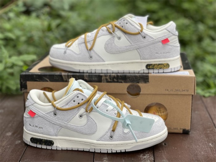 Authentic OFF-WHITE x Nike Dunk Low “The 50” DJ0950-105