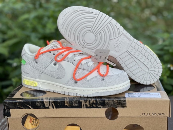 Authentic OFF-WHITE x Nike Dunk Low “The 50”  DJ0950 108