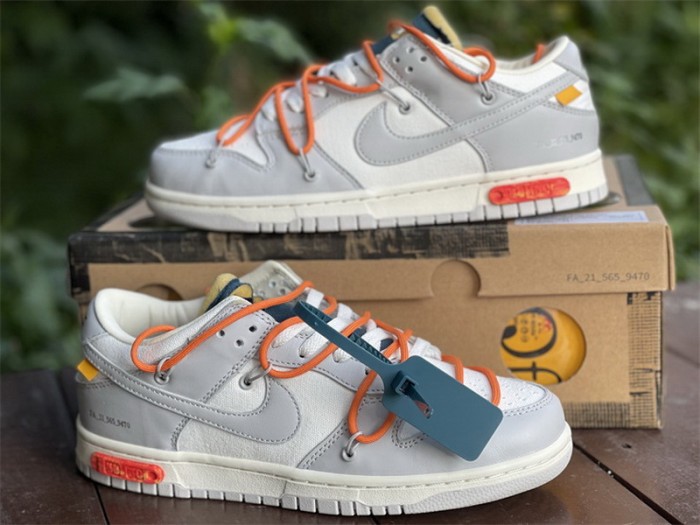 Authentic OFF-WHITE x Nike Dunk Low “The 50” DM1602 104