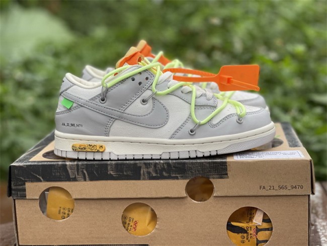 Authentic OFF-WHITE x Nike Dunk Low “The 50”   DM1602 128