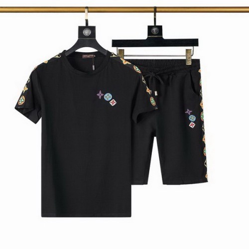 LV short sleeve men suit-132(M-XXXL)