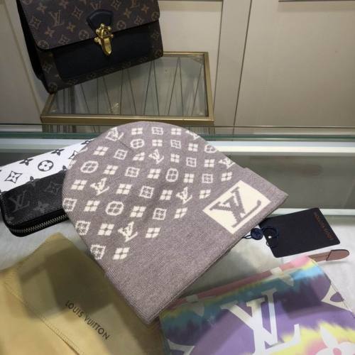 LV Wool Cap Scarf AAA-120