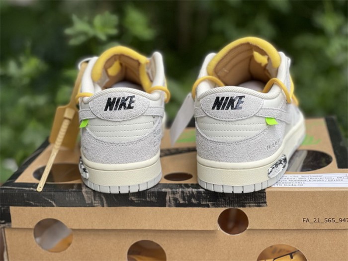 Authentic OFF-WHITE x Nike Dunk Low “The 50” DJ0950-109