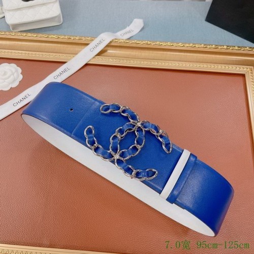 Super Perfect Quality CHNL Belts(100% Genuine Leather,steel Buckle)-259