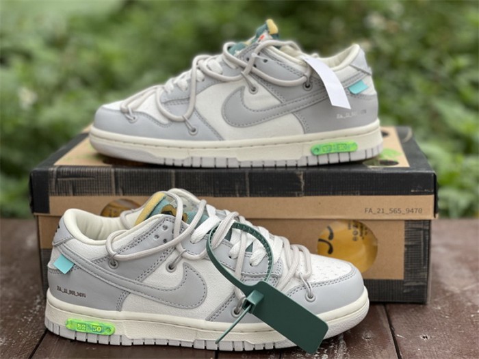 Authentic OFF-WHITE x Nike Dunk Low “The 50” DM1602 117