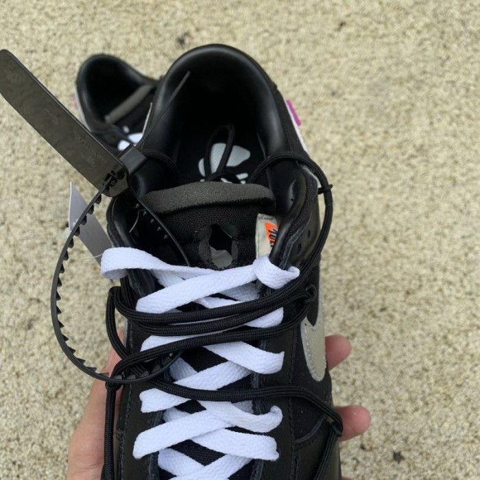 Authentic OFF-WHITE x Nike Dunk Low “The 50”  DM1602 001