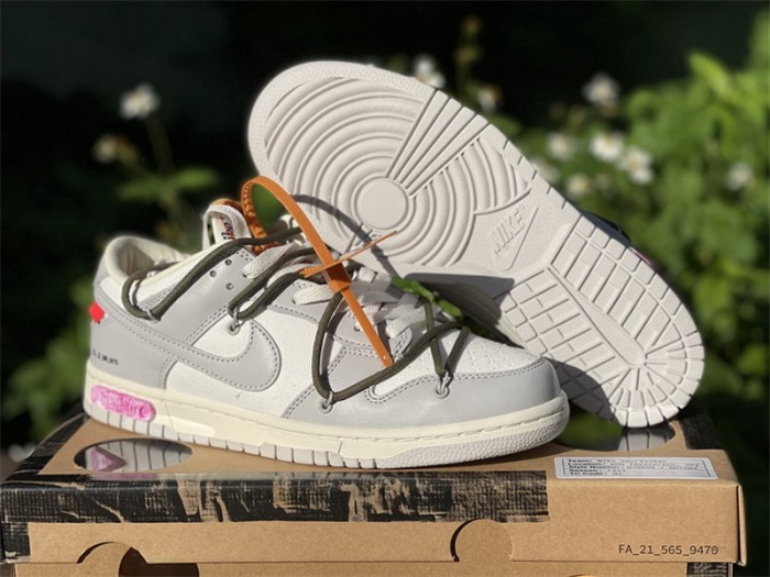 Authentic OFF-WHITE x Nike Dunk Low “The 50”  DM1602 124--22