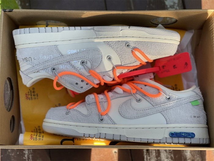Authentic OFF-WHITE x Nike Dunk Low “The 50”  DM0950 116