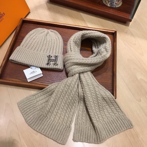 Hermes Wool Cap Scarf AAA-039