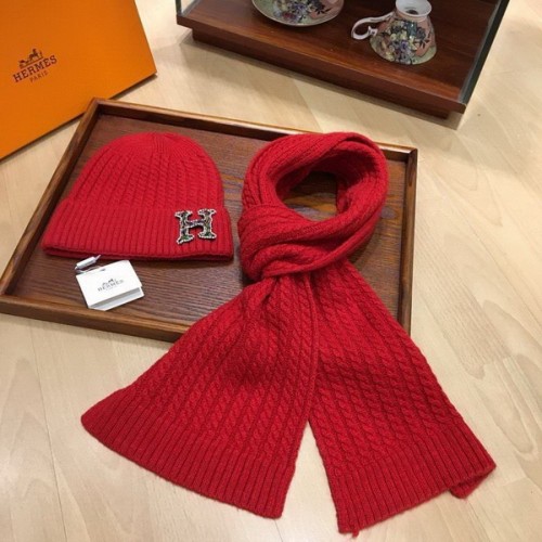 Hermes Wool Cap Scarf AAA-038