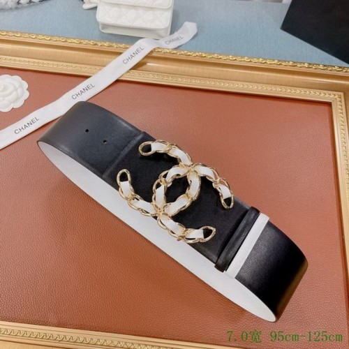 Super Perfect Quality CHNL Belts(100% Genuine Leather,steel Buckle)-264