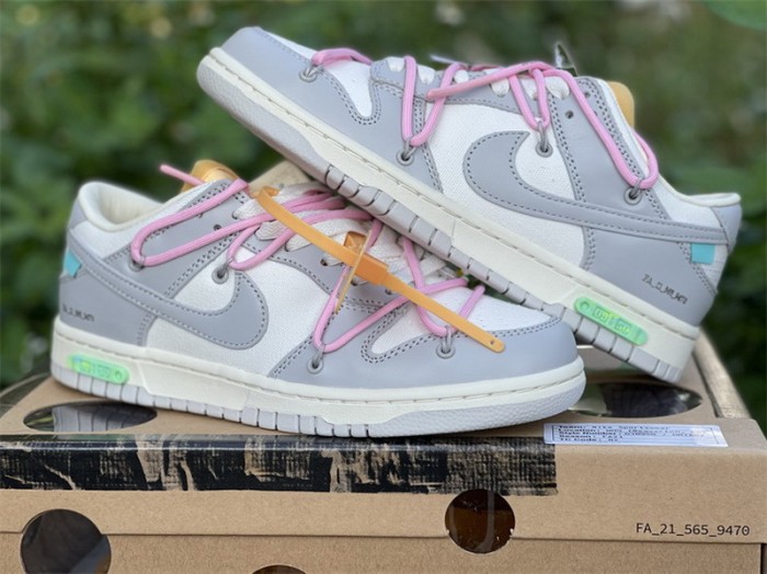 Authentic OFF-WHITE x Nike Dunk Low “The 50”   DM1602 109