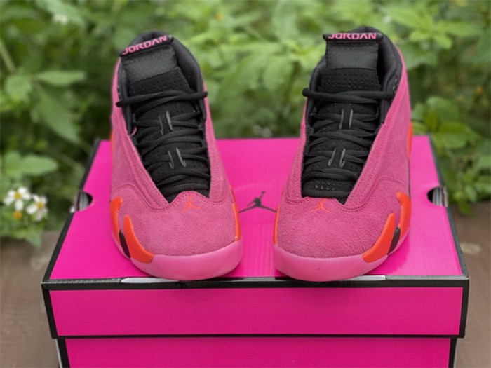 Authentic Air Jordan 14 Low “Shocking Pink” WMNS