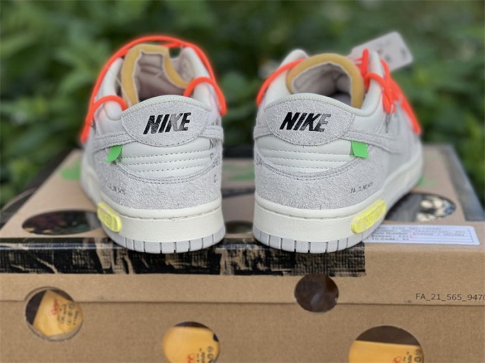 Authentic OFF-WHITE x Nike Dunk Low “The 50”  DJ0950 108
