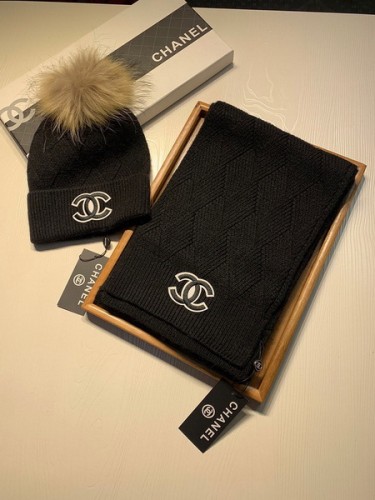 CHAL Wool Cap Scarf AAA-188