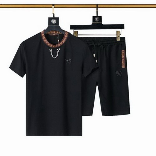 LV short sleeve men suit-129(M-XXXL)