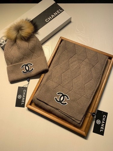 CHAL Wool Cap Scarf AAA-184
