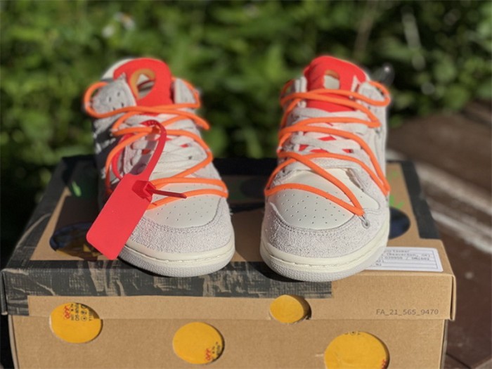 Authentic OFF-WHITE x Nike Dunk Low “The 50”  DM0950 116
